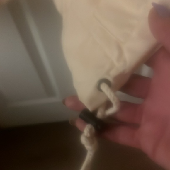 NWOT! Gorgeous Tommy Hilfiger 1/2 Zip Jacket. Cream w/ logo on breast and back. - Picture 6 of 15